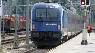 Zugverkehr im Bahnhof Mürzzuschlag am 1662017 [upl. by Enamart]