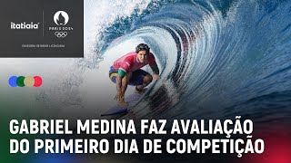 GABRIEL MEDINA FAZ AVALIAÇÃO DO PRIMEIRO DIA DE COMPETIÇÕES NO TAITI [upl. by Markus]