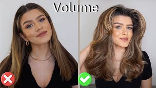 Bouncy Blow Dry Technique for Ultimate Volume [upl. by Zerla855]