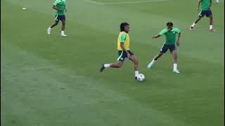 AFCON 2023 Super Eagles In Training Session In Abu Dhabi [upl. by Ecinhoj]