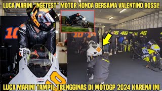 Trengginas Luca Marini quotNgetestquot Motor Honda Bersama Valentino Rossi Luca Marini Jadi Sorotan [upl. by Lehplar500]