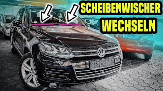 VW Touareg Scheibenwischer Wechseln [upl. by Annaerb]