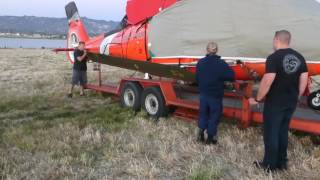 Coast Guard Helicopter Hauled Away [upl. by Ayiram]