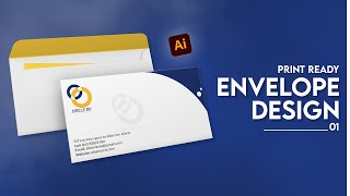 How to create a professional Envelope Design in Illustrator  Inspired IT  Envelope Design  01 [upl. by Airdnaz737]