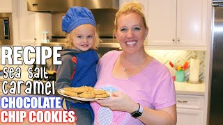 Bake the Perfect Sea Salt Caramel Chocolate Chip Cookie  Family Fun Pack Cooking [upl. by Arraeis125]