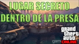 Lugar secreto en la PRESA  GTA V ONLINE  Inside the dam  WALLBREACH [upl. by Engleman426]