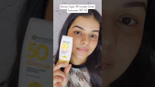 Garnier Super UV Invisible Serum Sunscreen SPF 50 PA✨🙌😍 Garnier Garniersunscreen skincare [upl. by Soneson]