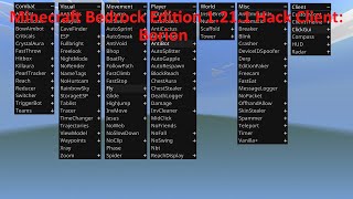 Minecraft Bedrock Edition 1211 Hack Client Borion [upl. by Nevarc372]