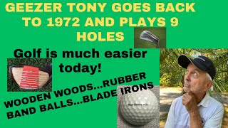 What can I score with wooden woods old blade irons and 1970s wound golf balls [upl. by Acirat]