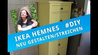 Ikea Hemnes Kommode neu gestalten und streichen DIY [upl. by Amato]