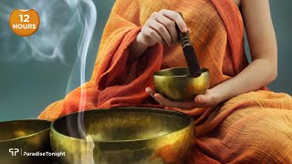 12 Hours Tibetan Meditation Singing Bowls Deep Sleep  The Sound of Inner Peace 11 [upl. by Einhapets]