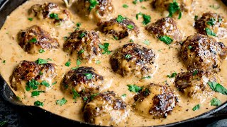 How to make Swedish Meatballs  Homemade Ikea Meatballs [upl. by Athenian]