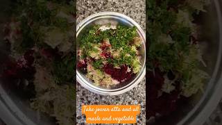 Thalipeeth recipe  dhapate recipe  beetroot recipes youtube shorts ytshorts laturkarfood [upl. by Yreffeg]