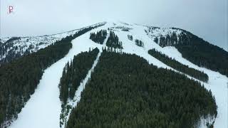 Bansko Ski Resort Bulgaria by Drone  Банско ски 4K [upl. by Brause]