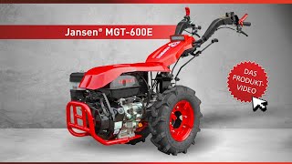 Motorgeräteträger Jansen MGT600E 15 PS Einachsschlepper EStarter [upl. by Lavina976]