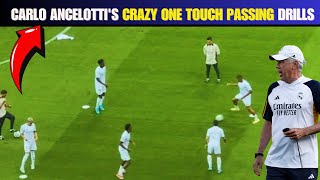 Carlo Ancelottis CRAZY One Touch Passing Drills Real Madrid [upl. by Janik594]