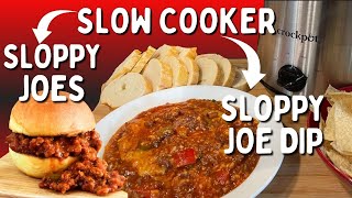 Deliciously Easy Slow Cooker Sloppy Joes Recipe or Sloppy Joe Dip [upl. by Boycie]