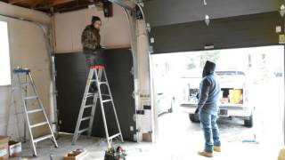 Installation of Garage door with a jackshaft highlift [upl. by Manard412]