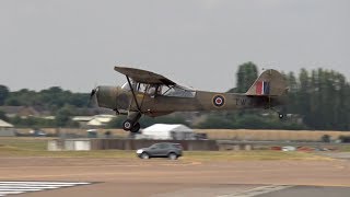 Taylorcraft J Auster Mk5 GANRP arrival at RAF Fairford RIAT 2018 AirShow [upl. by Cox]