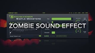 How To Create Zombie Sound Effects Using Simple Monsters [upl. by Anir]