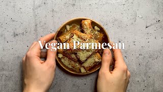 Vegan Parmesan Cheese Minimal ingredients Easy  Bakelore [upl. by Ngo]