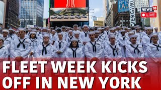 NYC Fleet Week 2024 LIVE  Fleet Week Parade Of Ships 2024 LIVE  New York LIVE  USA News  N18L [upl. by Ainerol]