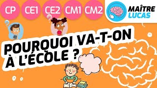 Pourquoi vaton à lécole  Enseignement moral et civique CP  CE1  CE2  CM1  CM2  Cycle 2  3 [upl. by Sauder230]