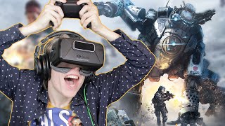 PLAY TITANFALL IN VIRTUAL REALITY  Titanfall Beta VR Oculus Rift DK1 Gameplay [upl. by Itagaki]