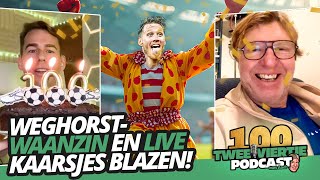 WeghorstWAANZIN en LIVE kaarsjes blazen  Twee Viertje met Aad 100 LIVE [upl. by Fernanda650]