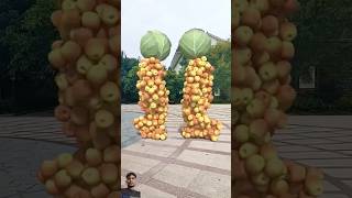 Fruit and vegetable matching special effects 🤯 3D Special Effects shorts [upl. by Melisande]