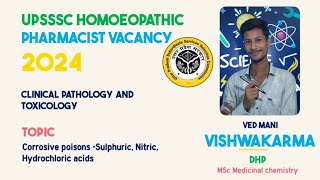 Hydrochloric acid poisoningCorrosive acid toxicologyUpsssc homeopathic pharmacist Bhartived sir [upl. by Ihana]