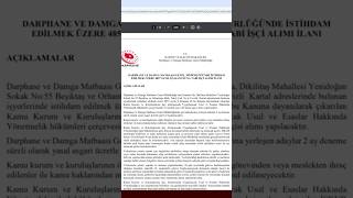 Başvurular 04112024  08112024 tarihleri arasında İşkurdan yapılacak [upl. by Ycnahc]