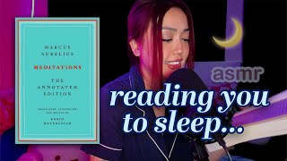 ASMR reading to help you fall asleep book marcus aurelius meditations introduction [upl. by Wymore]