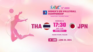 THA  JPNSemiFinal15th Asian Women’s U18 [upl. by Ynor]