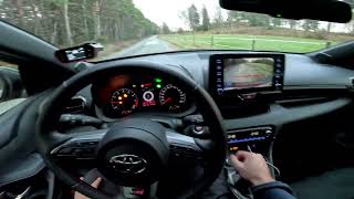 GR Yaris 0100 kmh acceleration with Launch control and Flatfoot shifting [upl. by Silver]