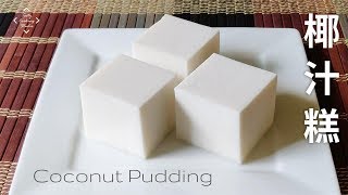 Simple Coconut Pudding Jelly recipe  椰汁糕  簡單做法 [upl. by Eerdna897]