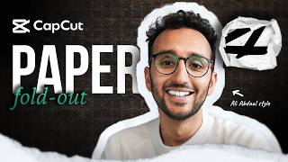 EASIEST How to Edit like Ali Abdaal in CapCut  Paper FoldOut Effect Tutorial [upl. by Nibor]