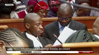 Vhavenda kingship battle in court [upl. by Christensen]