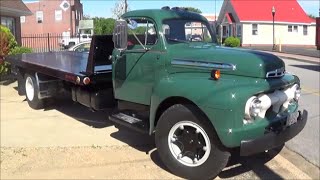 1951 Ford F 7 Big Job Carhauler Dreamgoatinc Classics [upl. by Assennav]