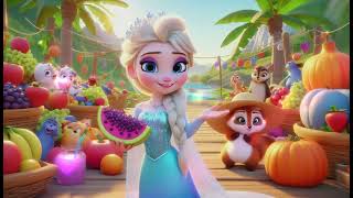 quotElsa amp Anna’s Magical Fruit Adventure  Fun and Healthy Eating for Kidsquot Nursery Rhymes  Song [upl. by Issor]