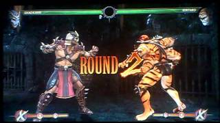 Mortal Kombat 2011 Shao Kahn vs Kintaro babality MK9 [upl. by Elledoj137]