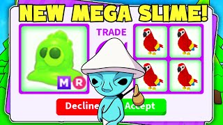 TRADING MEGA NEON SLIME IN ADOPT ME [upl. by Guendolen]