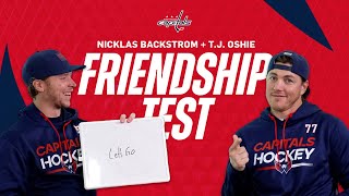 Friendship Test  Nicklas Backstrom and TJ Oshie [upl. by Ynnek235]