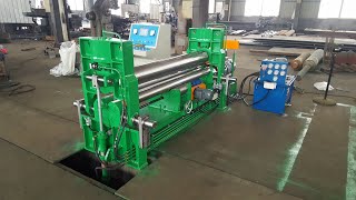 Hydraulic 3 Roller Rolling Machine W11S10X2000 roller bending machine from KRRASS [upl. by Catherine79]