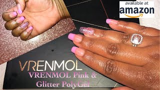 DIY PolyGel Nails VRENMOL kit from Amazon [upl. by Hurlee]