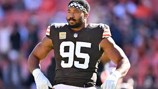 Myles Garrett Browns LeBron James chastise fans for cheering Deshaun Watsons Achilles injury [upl. by Zilber441]