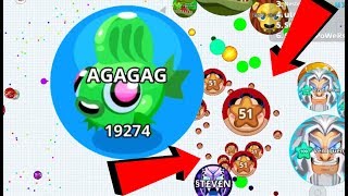 Agario Solo Biggest Fish Epic Take Over Pro Dominating Agario Mobile Gameplay [upl. by Skell838]