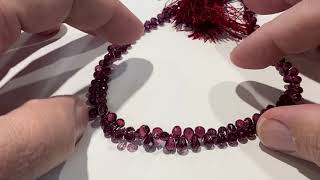 Rhodolite Garnet Briolettes [upl. by Noside960]