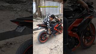 Loud exhaust installing in yamaha r3 🥵😱🔥 shorts shortsfeed yamaha trending [upl. by Maleeny544]