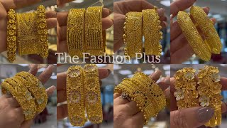 Latest 22k Gold Bangle Design 2023 with Weight and Price TheFashionPlus [upl. by Norahs]